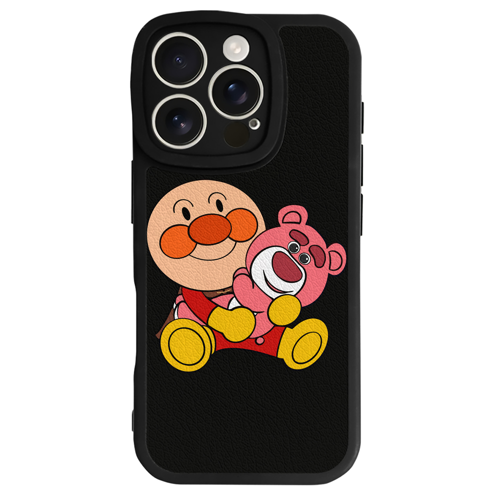 （画像用） アンパンマン Anpanman 【iPhone 16シリーズ対応】シリコンスマホケース（レザー調） 材質：シリコン